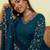 Blue women kurta pant dupatta set