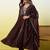 Brown women kurta pant dupatta set