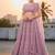 Lavender Net Embroidered Lehenga With Choli And Net Dupatta