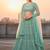 Light Green Net Embroidered Lehenga With Choli And Net Dupatta