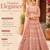 Peach Net Embroidered Lehenga With Choli And Net Dupatta