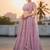 Lavender Net Embroidered Lehenga With Choli And Net Dupatta