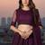 Wine Net Embroidered Lehenga With Choli And Net Dupatta