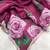 Wine Color flower prints and khatli border Work Silk Blend Saree