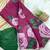 Wine Color flower prints and khatli border Work Silk Blend Saree