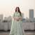 Light Blue Net Embroidered Lehenga With Choli And Net Dupatta