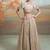 champagne gold embroidered raw silk lehenga cape set