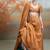 rust orange embroidered raw silk lehenga set
