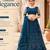 Teal Net Embroidered Lehenga With Choli And Net Dupatta