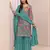 Rama embroidered chinon palazzo suit