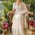 White Color  floral prints And Hand Work Silk Blend Saree