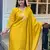 Floral embroidered silk blend v neck kurta trouser & dupatta set