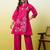 Pink women kurta pant set