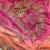 Light Orange Color embroidery thread work Satin Saree