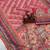 pink printed sequins with real mirror and diamond silk blend saree