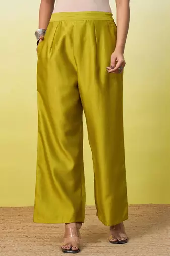 Green women kurta pant set
