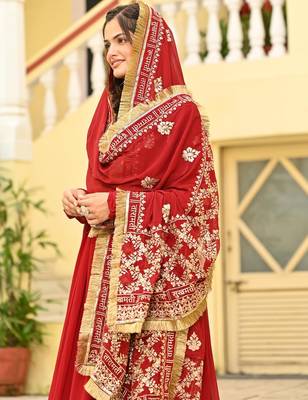 New anarkali with embroidery zari sequins-work 2