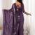 Shiny Purple Zari Work Silk Festival Wear Palazzo Suit With Dupatta