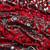 red ajarakh print with real mirror satin saree