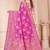 Royal Pink Satin silk blend Saree with Gold Zari Meena Weaving Work 