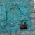 sky blue sequin and multi thread embroidery silk blend saree