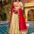Glamorous Golden Zari Weaving Silk Navratri Wear Lehenga Choli