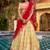 Glamorous Golden Zari Weaving Silk Navratri Wear Lehenga Choli