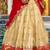 Glamorous Golden Zari Weaving Silk Navratri Wear Lehenga Choli