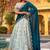 Royal Blue Zari Embroidered Silk Bridesmaid Lehenga Choli With Dupatta