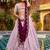 Captivating Lavender Embroidered Silk Marriage Wear Lehenga Choli
