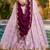 Captivating Lavender Embroidered Silk Marriage Wear Lehenga Choli