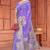 Traditional Lavender Satin silk blend Saree with Peacock Motifs & Rich Pallu