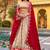 Fashionable Cream Zari Weaving Silk Wedding Wear Lehenga Choli