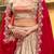 Fashionable Cream Zari Weaving Silk Wedding Wear Lehenga Choli