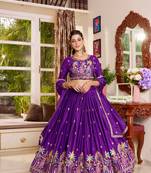 PURE CREAP SILK PREMIUM QUALITY WEDDING SPECIAL WESTERN LEHNGHA CHOLI