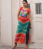 multicolor fancy georgette kurta set