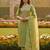 Green color beautiful shimmer jacquard fabric ethnic partywear salwar kameez