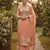Peah color graceful partywear ethnic dani cotton fabric suit for girls