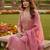 Pink color beautiful shimmer jacquard fabric ethnic partywear salwar kameez