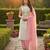 Off white color beautiful shimmer jacquard fabric ethnic partywear salwar kameez