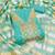 Firozi color modal butti fabric woven and embroidered ethnic suit for girls