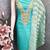 Firozi color modal butti fabric woven and embroidered ethnic suit for girls