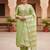 Pista color modal butti fabric woven and embroidered ethnic suit for girls