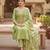 Pista color modal butti fabric woven and embroidered ethnic suit for girls