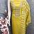 Mustard color modal butti fabric woven and embroidered ethnic suit for girls