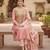 Pink color modal butti fabric woven and embroidered ethnic suit for girls
