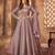 Mauve color bollywood style designer anarkali dress for ceremonial looks