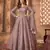 Mauve color bollywood style designer anarkali dress for ceremonial looks