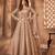 Beige color bollywood style designer anarkali dress for ceremonial looks