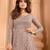 Mauve color stylish ethnic partywear anarkali dress for trendy girls